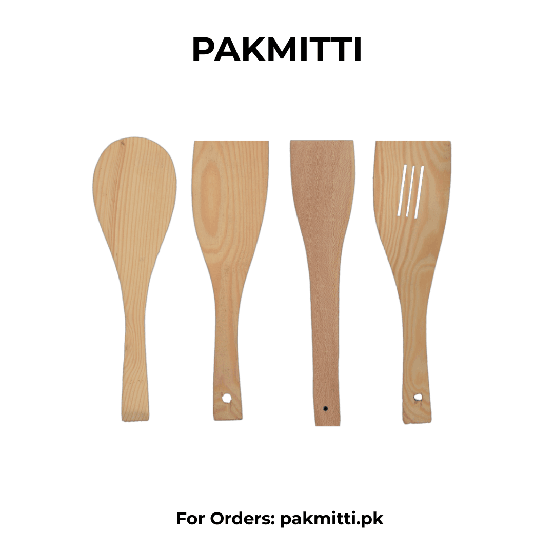 4 Pieces Mini Wooden Spoon Set