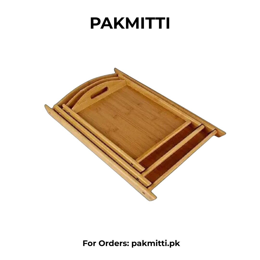 Wood Tray Set