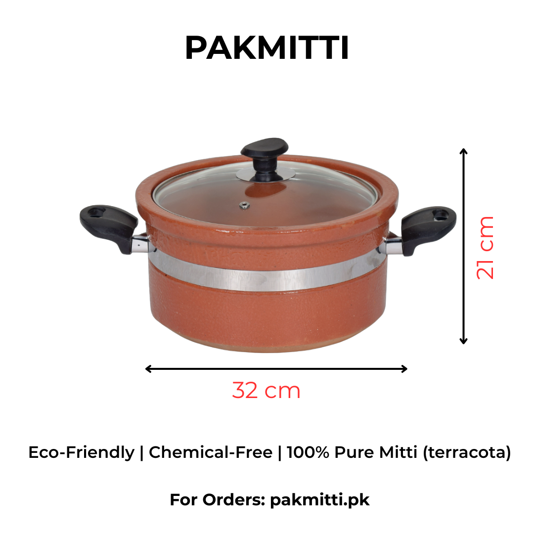 Flat Glazed Clay Handi