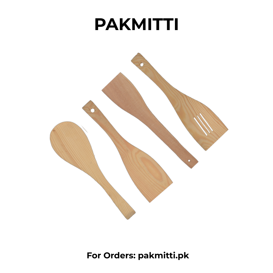 4 Pieces Mini Wooden Spoon Set