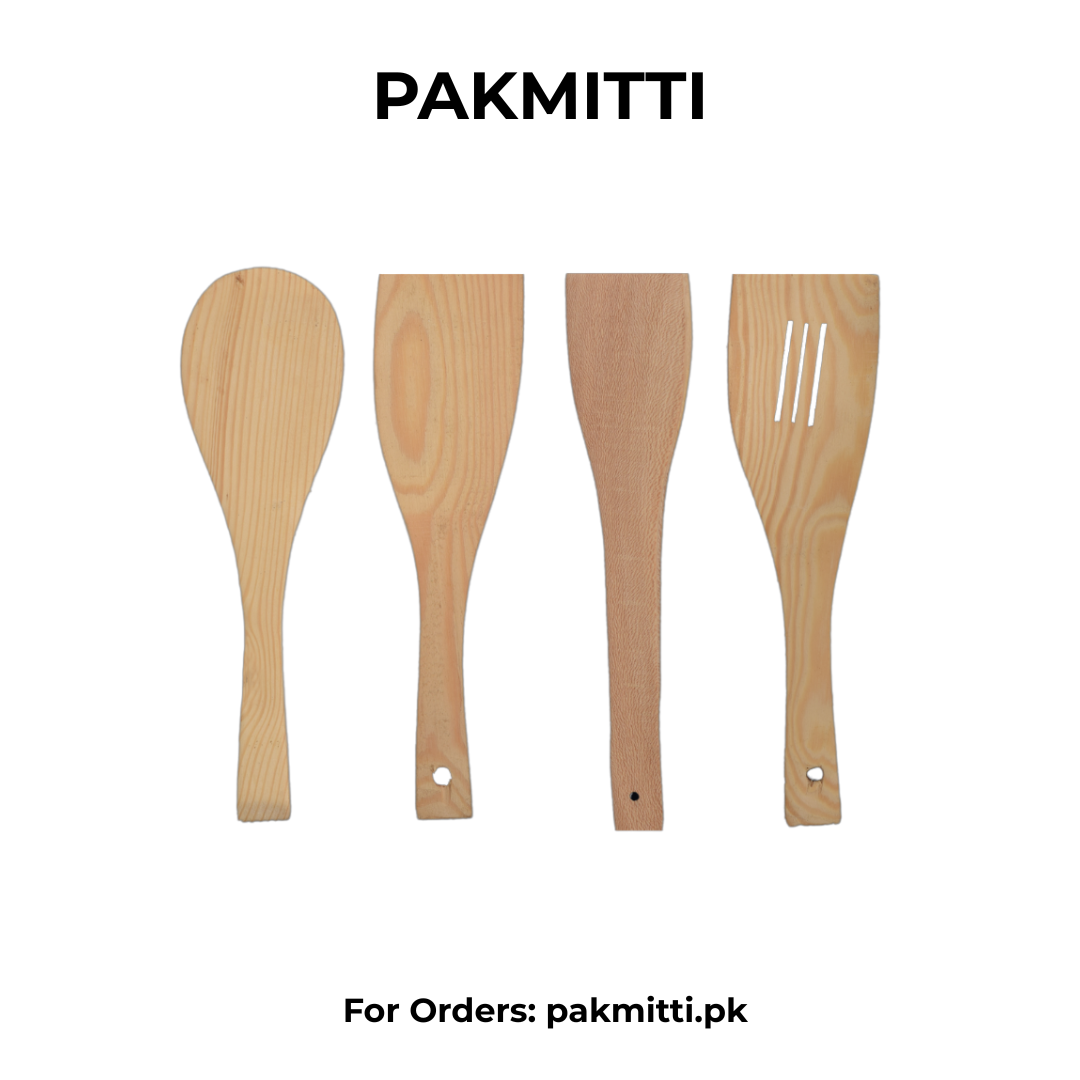4 Pieces Mini Wooden Spoon Set