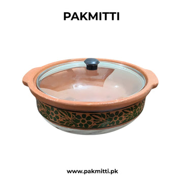 Clay Handi With Glass Lid