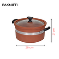 Non glazed clay handi