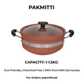 Non-Glazed Clay Karahi wok