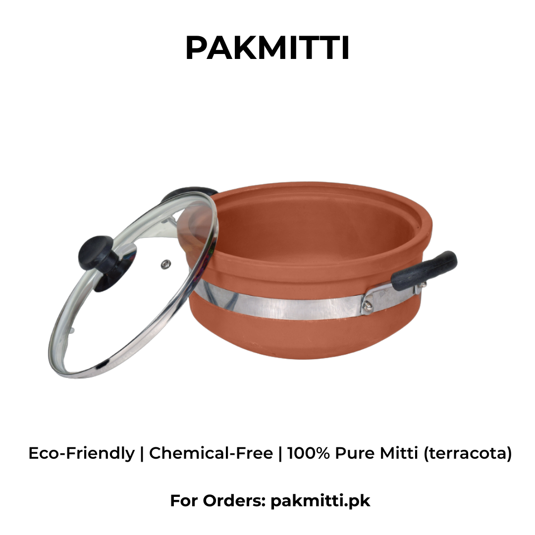 Non-Glazed Clay Karahi wok