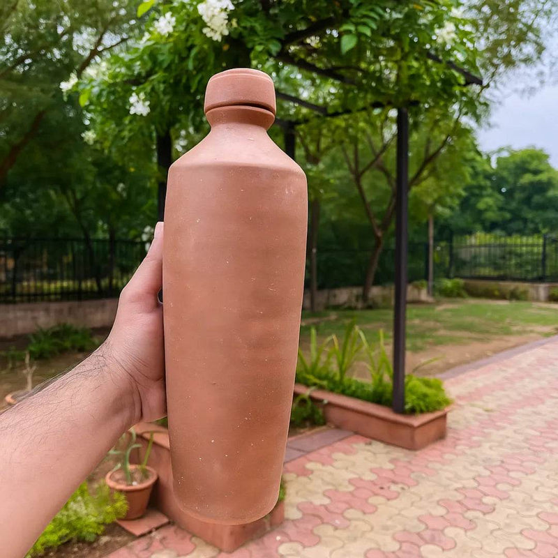 Handmade Clay Water Bottle