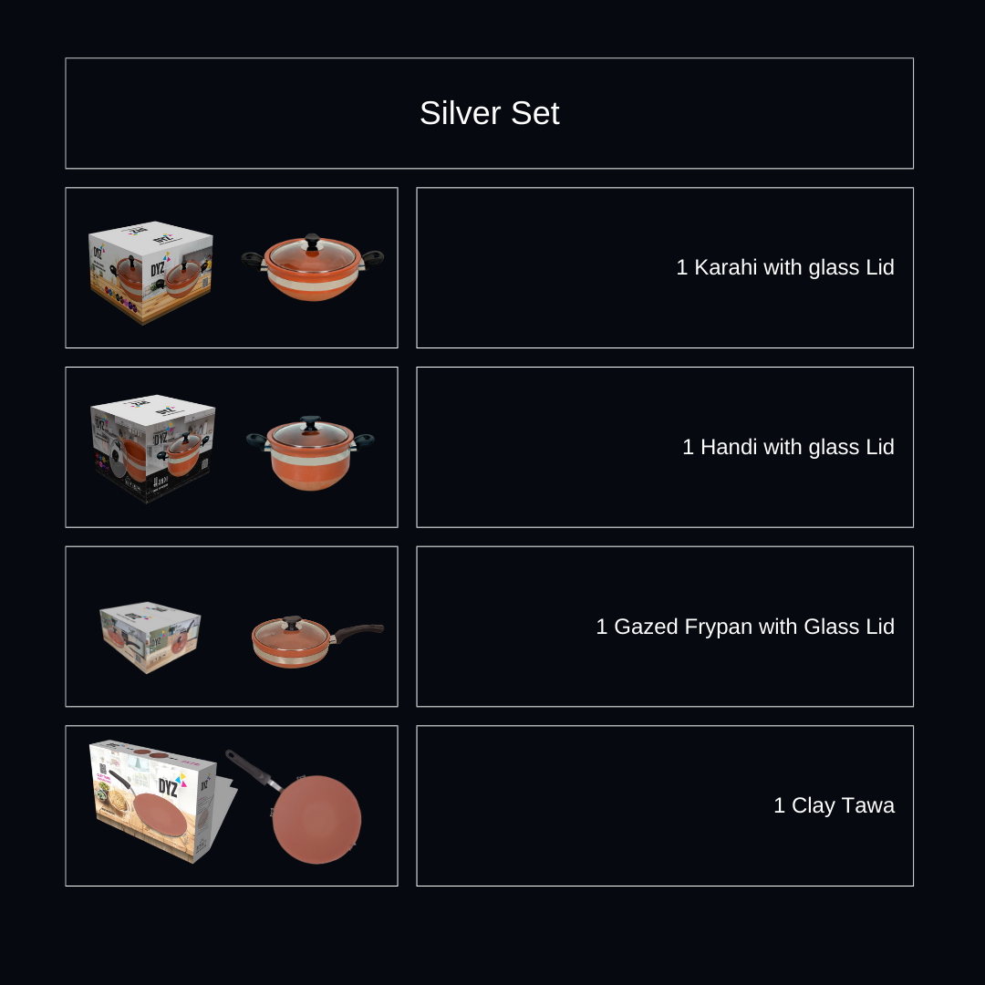 Silver Cooking Set