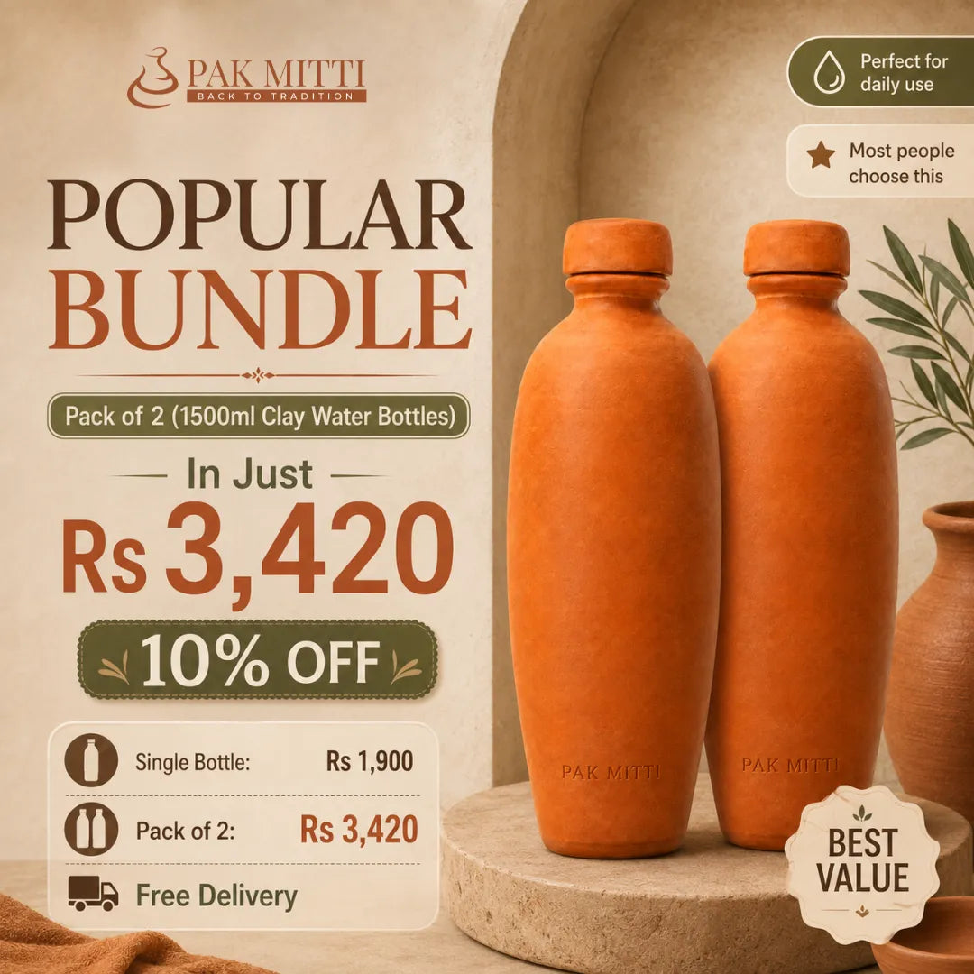 Clay water bottle 