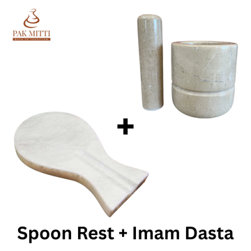 Spoon Rest and Imam Dasta (Danda Dori) Bundle